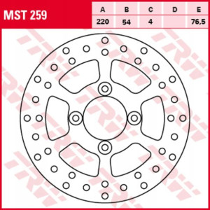 Tarcza przód MBK DOODO 125/125 (Maxster)/125 (Teos