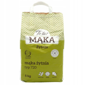 MĄKA ŻYTNIA typ 720 mąka żytnia chlebowa Tota 5kg