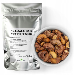 ORZECHY NERKOWCA prażone solone w łupkach 500g