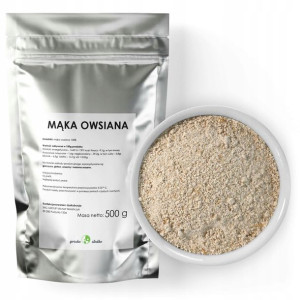 MĄKA OWSIANA pełnoziarnista mąka z owsa 500g