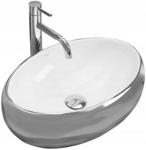 Umywalka Ceramiczna Nablatowa LINDA SILVER Rea