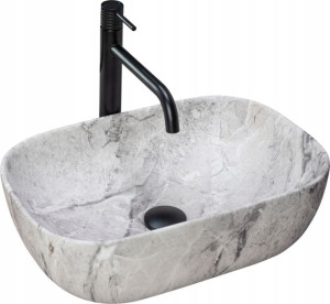 Umywalka Ceramiczna Nablatowa LIVIA STONE - Rea