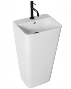 Wolnostojąca ceramiczna umywalka ARIS WHITE POŁYSK