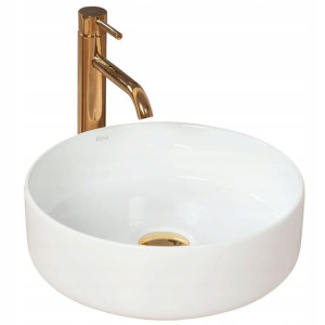 Umywalka Ceramiczna Nablatowa SAMI Biała White REA