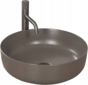 Umywalka Ceramiczna Nablatowa ELMA Szara MAT -REA