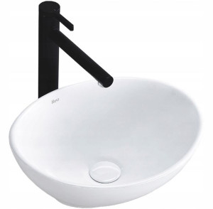 Umywalka Ceramiczna Nablatowa SOFIA Biała mini REA