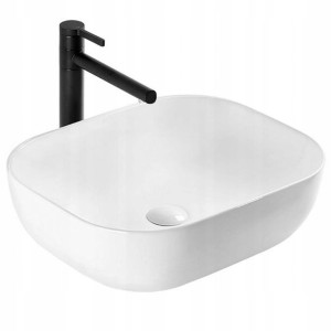 Umywalka Ceramiczna Belinda Nablatowa Biała Rea