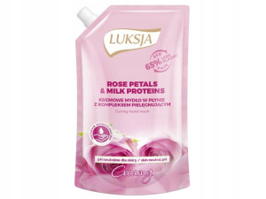 LUKSJA Mydło w płynie Rose Petals& Milk proteins ZAPAS 400ml
