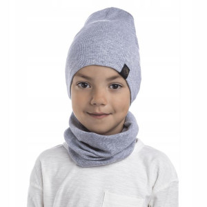 Czapka komin komplet bawełna wiosna kolory 40-48
