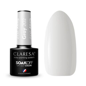CLARESA Lakier hybrydowy GRAY 202 -5g