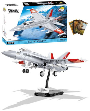 Klocki Cobi 5819 F/A 18C Hornet Swiss Air Force + Gratis Zeszyt