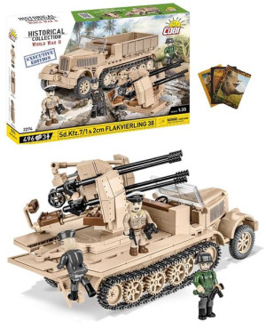 KLOCKI COBI 2274 Sd. Kfz 7/1&2cm Flakviertling + GRATIS ZESZYT