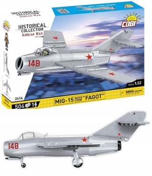 Klocki Cobi 2416 Radziecki Samolot Mig-15 Fagot