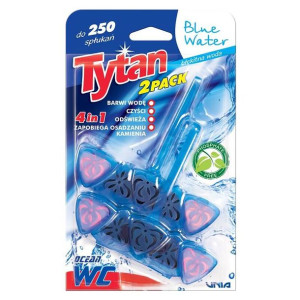 TYTAN Zawieszka do WC CZTEROFUNKCYJNA BARWIĄCA WODĘ Blue water 2 x 40g