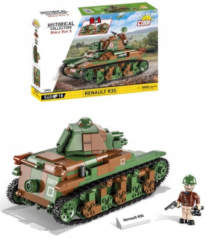Klocki Cobi 2553 Lekki Francuski Czołg Renault R35