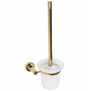 Szczotka Do Wc Z Uchwytem Błyszcząca Złota Gold