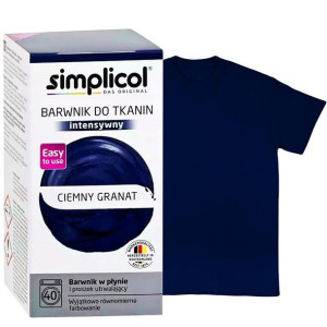 Simplicol Barwnik Do Ubrań Tkanin Ciemny Granat