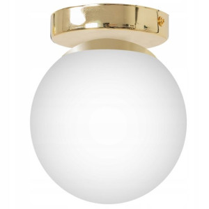 Lampa Sufitowa Plafon Metalowa White Gold Kula