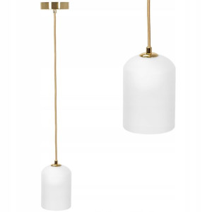 Sufitowa Wisząca Lampa Mleczne Szkło Nowoczesna