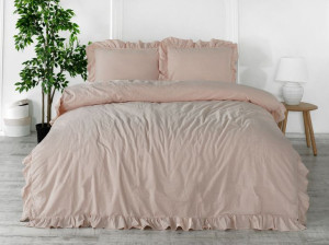 Pościel bawełniana CAMELLO ROSES/160x200(P) STONEWASHED