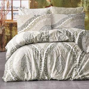 Pościel bawełniana EVIDENCE BEIGE/160x200 COTTONLOVE EXCLUSIVE