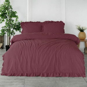 Pościel bawełniana RASPBERRY/200x220(P) STONEWASHED