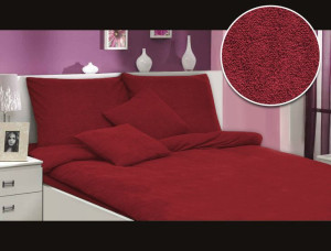 Pościel frotte bordo 023/200x220
