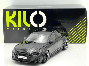Audi RS6 Avant 2021 C8 black Kengfai 1:18