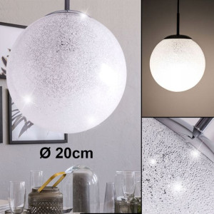Lampa wisząca kryształowa kula EFEKT Briloner