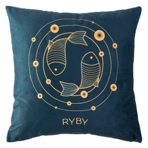 Poszewka dekoracyjna ZODIAK/RYBY/40x40
