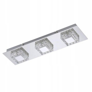 Lampa sufitowa plafon LED kryształ chrom BRILO 3x
