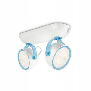 Lampa 2x spot PHILIPS DYNA biała LED