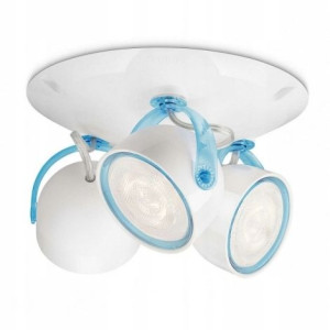 Lampa sufitowa 3x spot PHILIPS DYNA biała LED