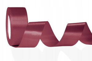 Wstążka tasiemka satynowa o szer. 38 mm. bordo