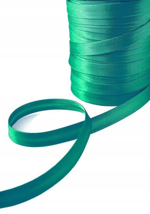 Lamówka atłasowa o szer. 15 mm zielony 2 mb
