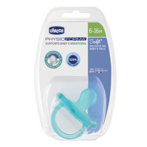 Chicco PhysioForma smoczek silikonowy uspokajający Soft 6-16m Niebieski 1sz