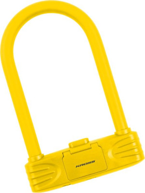 Zapięcie rowerowe U-Lock Kross KZU 250 żółte