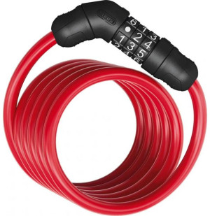 Zapięcie rowerowe na szyfr Abus 4508C/150/8 czerwone