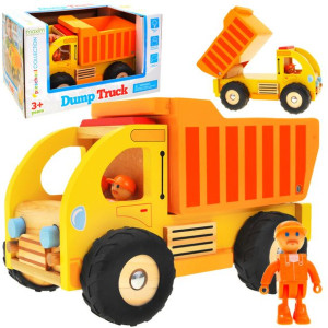 Drewniane auto  WYWROTKA ŚMIECIARKA ZA1810