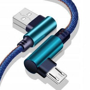 Kabel Usb Micro Usb Kątowy Szybkie Ładowanie Quick Charge 2m