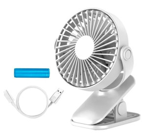 Wentylator Przenośny Wiatrak Biurkowy Usb Klips Na Akumulator