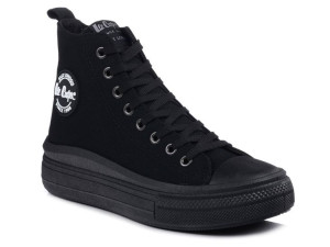 Czarne wysokie trampki damskie Lee Cooper 1628