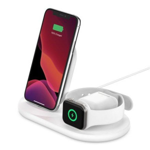 Belkin 3-in-1 Wireless Charger For Apple Devices Boost Charge Biały