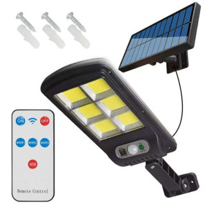 Lampa solarna 120 LED COB z panelem zewnętrznym z czujnikiem ruchu i zmierz