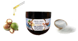 Peeling Solny - Sól Z Morza Martwego I Olej Macadamia 400g