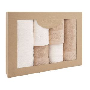 Ręcznik D Bawełna 100% Solano Krem + Cappuccino 2x30x50+2x50x90+2x70x140