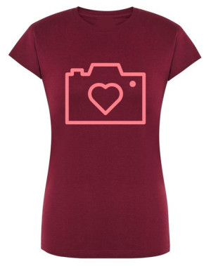 T-Shirt damski nadruk Aparat Miłośc Love r.XL