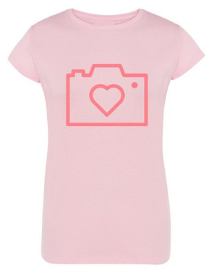 T-Shirt damski nadruk Aparat Miłośc Love r.XXL