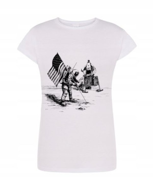 T-Shirt damski nadruk Apollo Nasa r.L