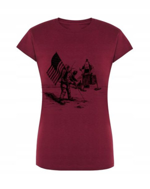 T-Shirt damski nadruk Apollo Nasa r.S